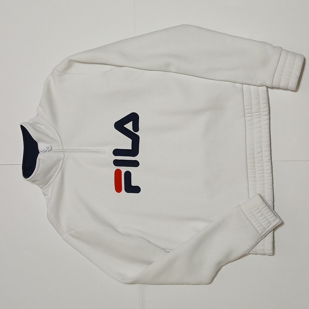 FILA 1/4 Zip Spell Out Sweatshirt